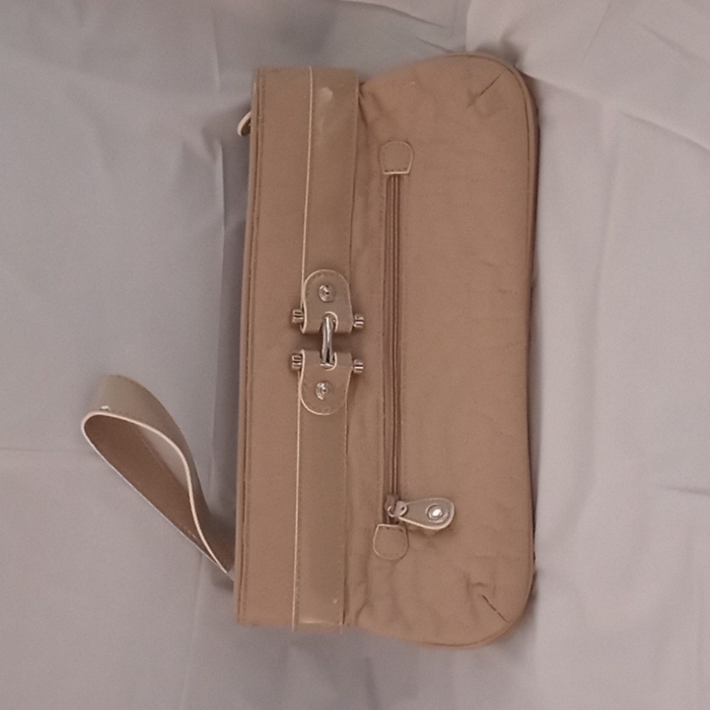 Vera Bradley Tan Clutch/ Wristlet
